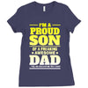 proud son dad Ladies Fitted T-Shirt