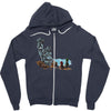 the planet of the kong Zipper Hoodie
