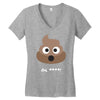 cute poo Women's V-Neck T-Shirt