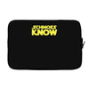 schmoes know Laptop sleeve