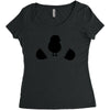Chicken and Little Chick Women's Triblend Scoop T-shirt