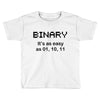binary Toddler T-shirt