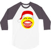 santa laughing smiley 3/4 Sleeve Shirt