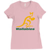 wallabies gold logo Ladies Fitted T-Shirt
