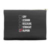 Lgbt Checklist Accessory Pouches