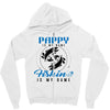 Pappy is my Name Fishing Is My Game Zipper Hoodie