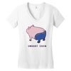 insert coin Women's V-Neck T-Shirt