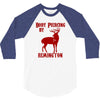 deer hunter body piercing by remington black tee shotgun rifle hunting 3/4 Sleeve Shirt
