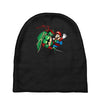 raphael meets mario Baby Beanies