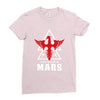 Thirty Seconds To Mars With Eagle Ladies Fitted T-Shirt