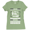 Never Underestimate A Grandfather With An Engineer Degree Ladies Fitted T-Shirt