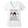 MONEY CAN BUY A LOT OF THINGS, Women's V-Neck T-Shirt