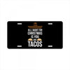 i love you and tacos License Plate