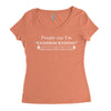 people say i'm condescending Women's Triblend Scoop T-shirt