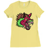 pink punk wolf Ladies Fitted T-Shirt