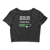 installing muscles please wait Crop Top