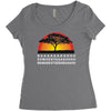 lion chant t   funny  lions joke king savannah africa retro big cat Women's Triblend Scoop T-shirt