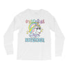 unicorns are born in november cute unicorn Long Sleeve Shirts