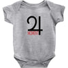 moment red Baby Bodysuit