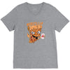 pizzaa monster V-Neck Tee