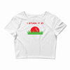 disc golf dirty sex joke pun ground penetration Crop Top