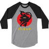 love ninja monkey banana 3/4 Sleeve Shirt