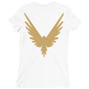 Maverick Gold Print Ladies Fitted T-Shirt