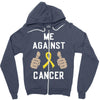 Me Against Cancer Zipper Hoodie