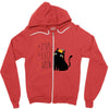 Halloween Cat Zipper Hoodie