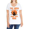 wine witch! Ladies Curvy T-Shirt