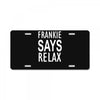 frankie says relax retro vintage License Plate