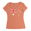 australia international Women's Triblend Scoop T-shirt