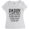 I Love You Daddy Women's Triblend Scoop T-shirt
