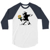 banksy flower 3/4 Sleeve Shirt