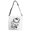 no sympathy for the devil Adjustable Strap Totes