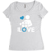 portal true love   aperture lab video gamer teleport online pc goal te Women's Triblend Scoop T-shirt