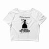Princesses Are Born In October Crop Top