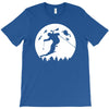 skiier moon moonlight silhouett T-Shirt