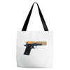 black gold gun pullover Tote Bags