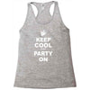 keep cool partyon Racerback Tank