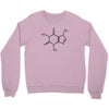caffeine molecule t shirt coffee funny Crewneck Sweatshirt
