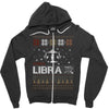 santa libra christmas ugly t shirts Zipper Hoodie