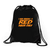 red ginger hair day Drawstring Bags