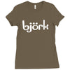 bj&ouml;rk hooded sweatshirt Ladies Fitted T-Shirt
