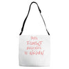 this t shirt belongs to negan Adjustable Strap Totes