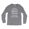 i'm an engineer i'm good at math Long Sleeve Shirts