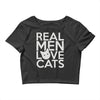 real men love cats Crop Top
