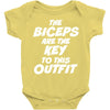 The Biceps Are The Key To This Outfit Baby Onesie