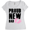 proud new girl Women's Triblend Scoop T-shirt