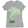 saw a ghost Ladies Fitted T-Shirt